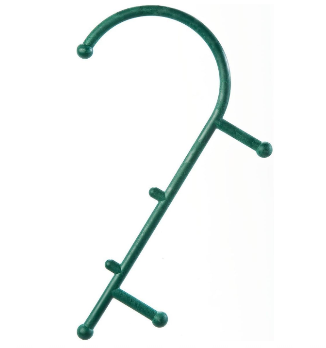 TheraCane Massager - Self-Massage Hook With Grip Handles - green