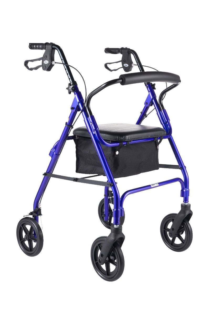 Days Lightweight Aluminum Rollator, Blue