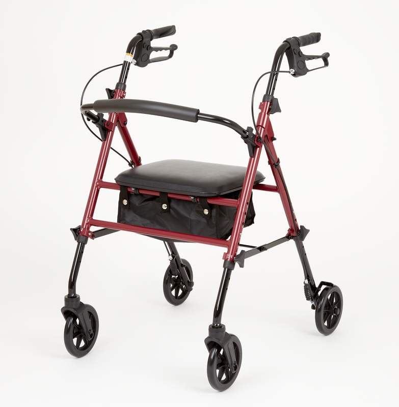 Drive Aluminum Adjustable Rollator | Universal Seat Height