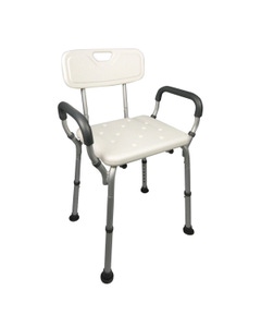 Homecraft: Durable Aluminum Shower Chair with Non-Slip Legs and Drainage Holes