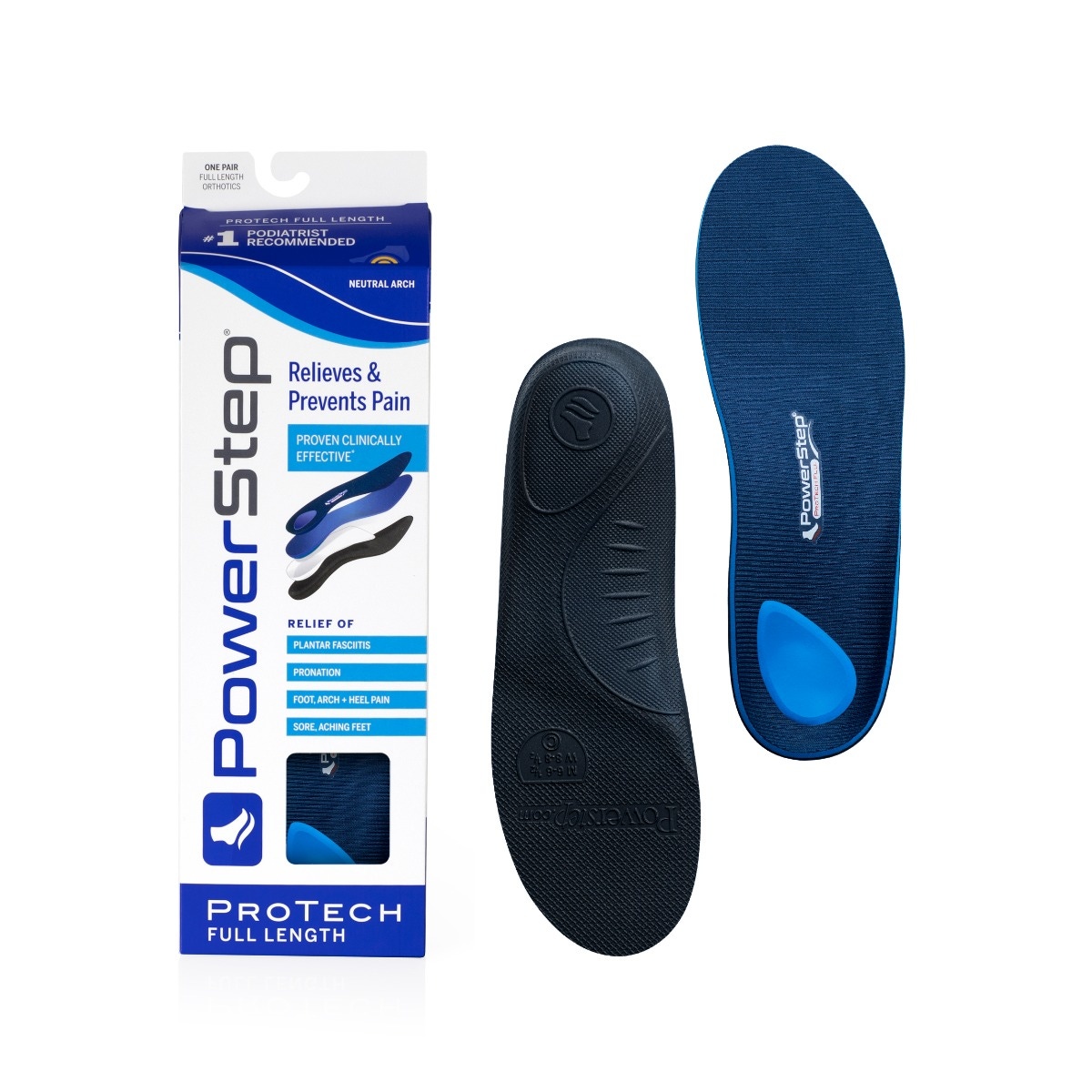Motion Control Insoles For Back And Hip Pain PowerStep ProTech