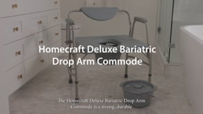 Homecraft Deluxe Bariatric Drop Arm Commode