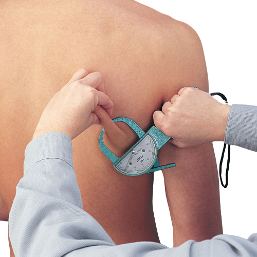 Jamar Medical Skinfold Caliper in use