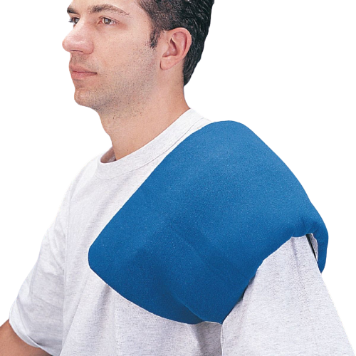 Sammons Preston Hot and Cold Pack In Use on Shoulder