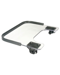 Clear Tray with Tube Lock Clamps and PVC Rim