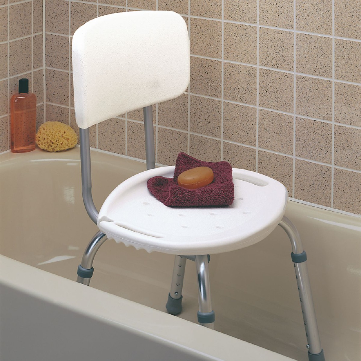 Carex adjustable shower seat sales