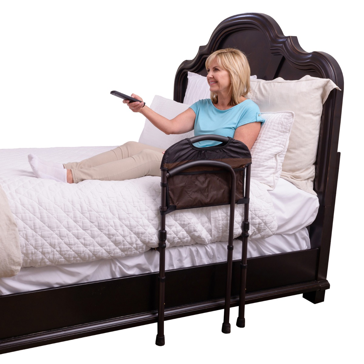 Mobility Bed Rail In use