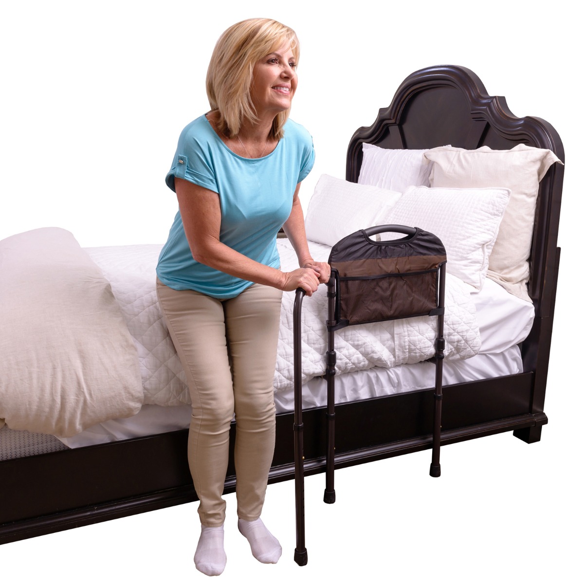 Mobility Bed Rail In use