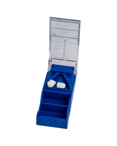 Pill cutter safely and cleanly splits pills