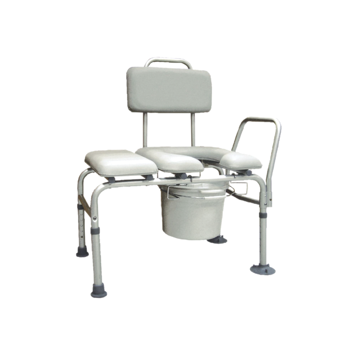 Drive Combination Padded Transfer Bench Commode Performance Health