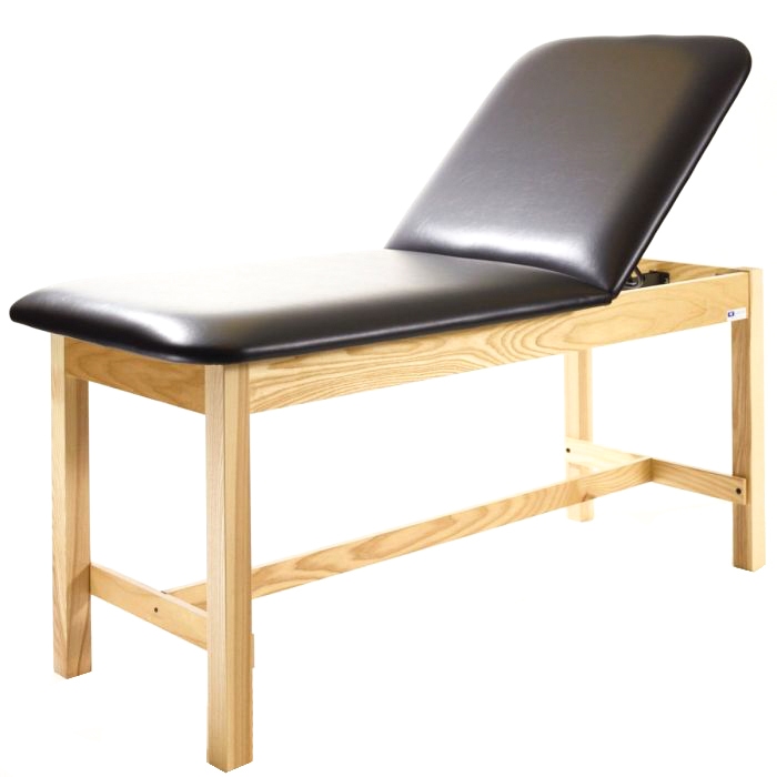 Adjustable Back Metron Value H-Brace Treatment Table With Nose Cutout

