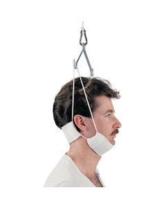 Man wearing Disposable Traction Head Halter