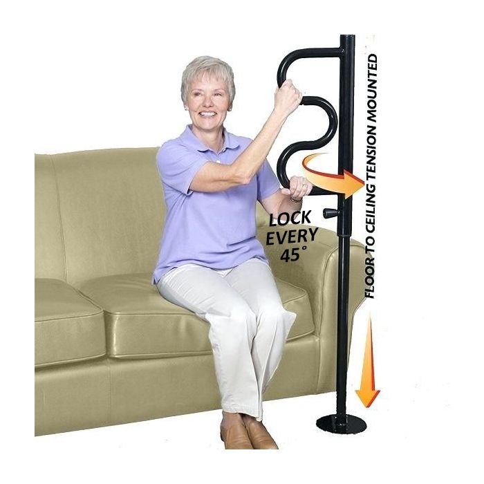 Security Pole And Curve Grab Bar Performance Health