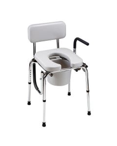 Homecraft Drop Arm Commode | Adjustable Height, Portable, and Folding for Easy Use Commode