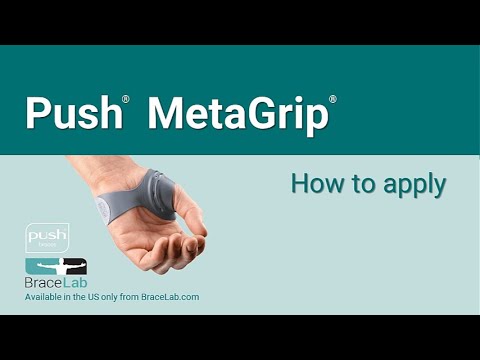 Push MetaGrip CMC Thumb Brace for CMC stability without impeding movement - Performance Health
