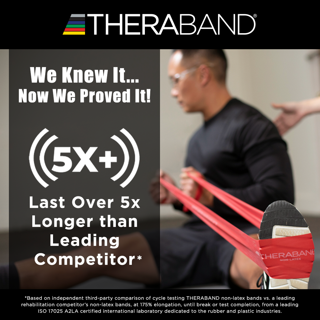 THERABAND Professional Non-Latex Resistance Bands - All Resistance Levels	