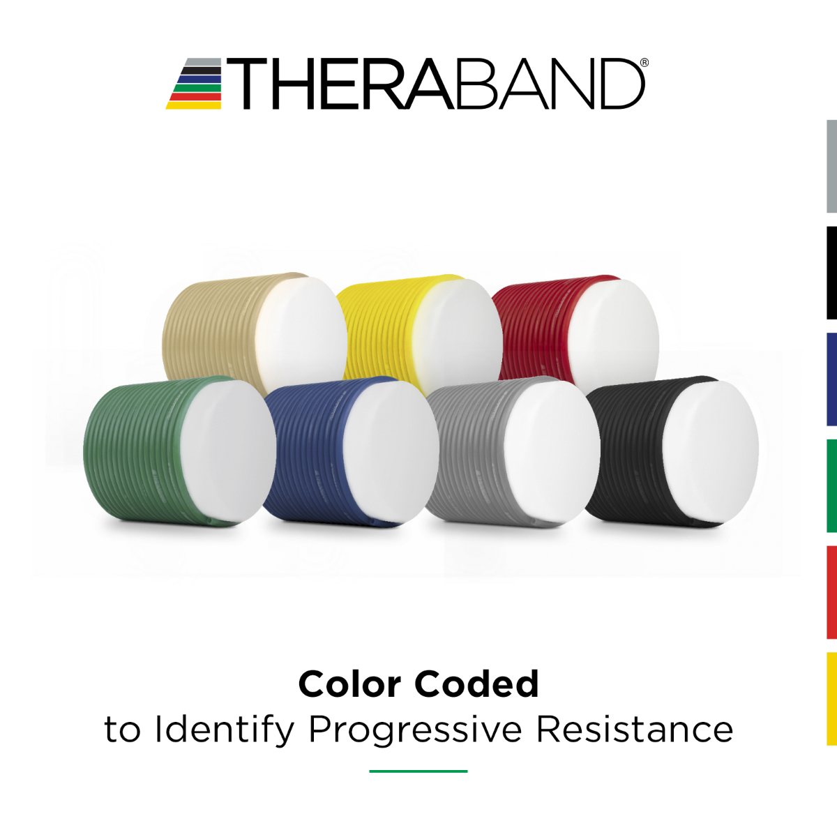 THERABAND Professional Resistance Tubing - Family Left Angle