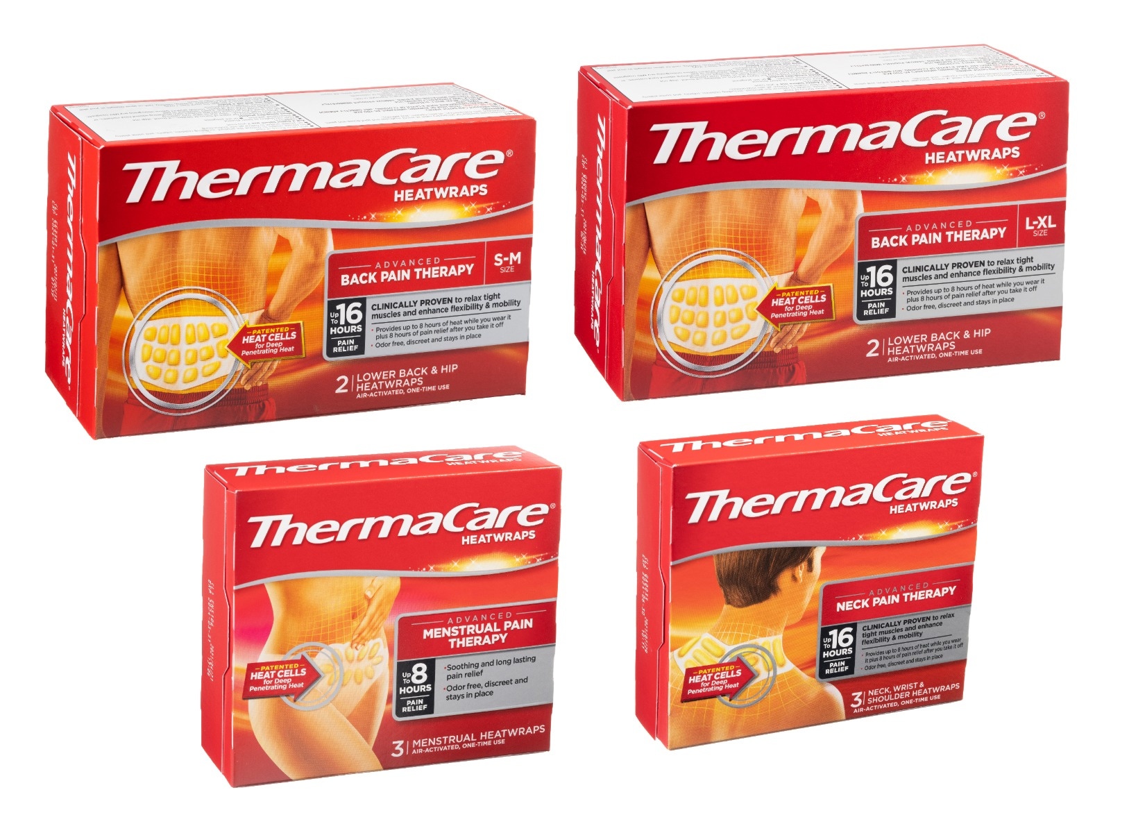 ThermaCare Lower Back Hip Large/XLarge Pain Relief Heat