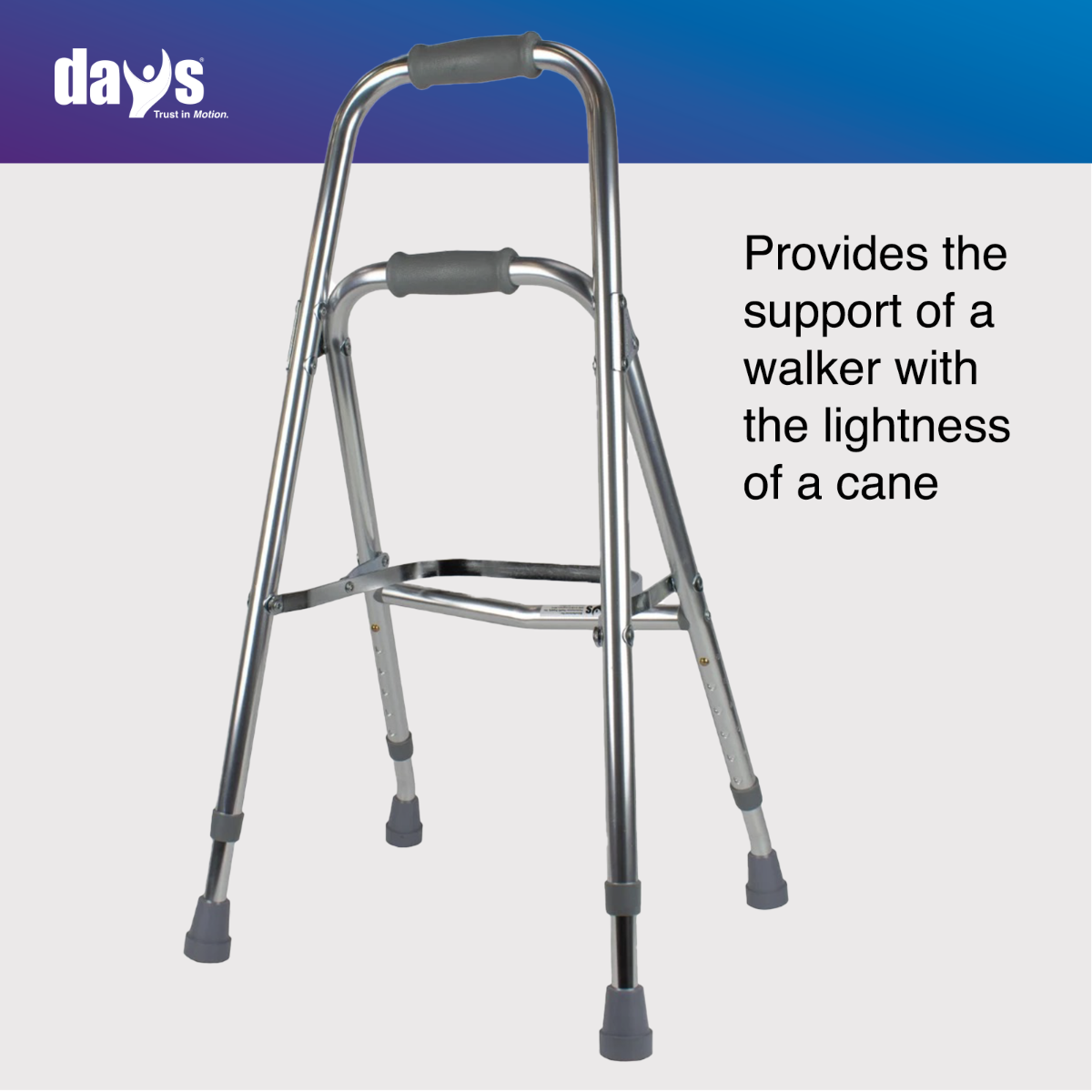 Days Folding Hemi Walker Enhanced Mobility Aid