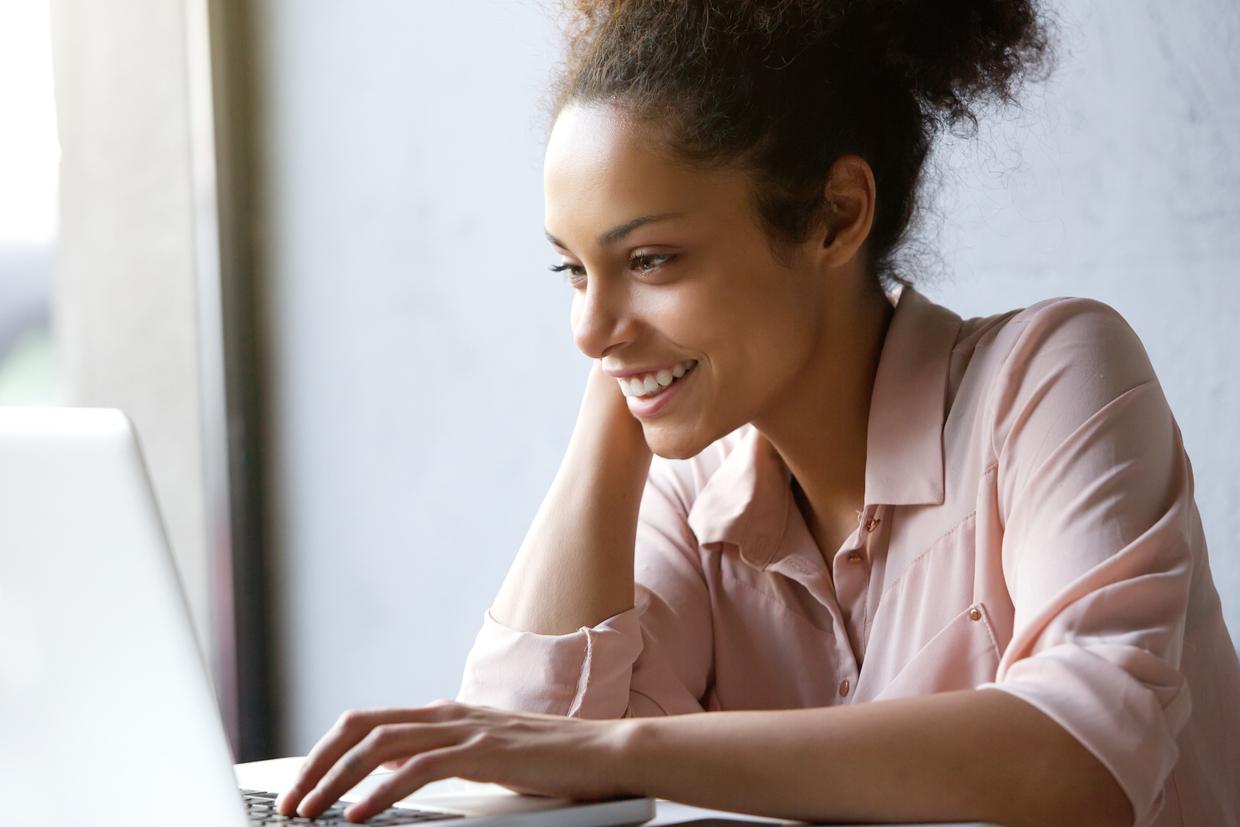 Woman at Computer