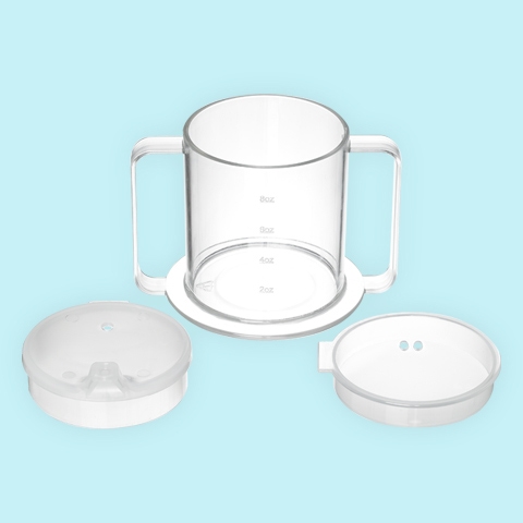 Clear 2-Handle, 12 oz. Mug